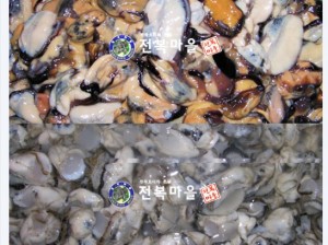 생굴1kg + 생홍합살1kg (2종해물세트) 해물파전재료 해물탕 생굴요리 홍합살요리 해물파전 해물요리